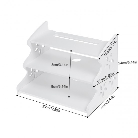 3 Tier Shelves Chic Wall Mount Holder for WIFI Router CD TV DVD Book Display Storage 3 Tier Shelves Chic Wall Mount Holder for WIFI Router CD TV DVD Book Display Storage
