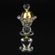 Crystal Incense Burner Plating Metal Polishing Incense Removable Lid Burner Traditional For Home Office Desktop Decorative Crystal Incense Burner Plating Metal Polishing Incense Removable Lid Burner Traditional For Home Office Desktop Decorative