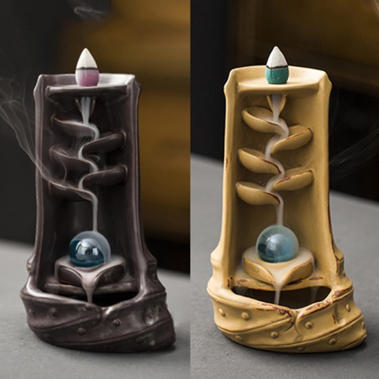 Backflow Incense Burner Creative Ornaments Alpine Flowing Water Ceramic Incense Burner Backflow Incense Burner Creative Ornaments Alpine Flowing Water Ceramic Incense Burner