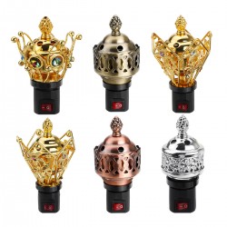 Electric Bakhoor Burner Incense Metal Burner Positive Energy Gift Travel Sleep