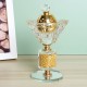 Crystal Incense Burner Arabian Style Eid Plating Metal Incense Burner Traditional Mabkhara Fort Home Decorative Ornaments Crystal Incense Burner Arabian Style Eid Plating Metal Incense Burner Traditional Mabkhara Fort Home Decorative Ornaments