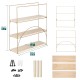 AGSIVO 3 Layer Wooden Wall Mounted Storage Shelves Bedroom Drawing Room Rack Shelf Organizer Holder AGSIVO 3 Layer Wooden Wall Mounted Storage Shelves Bedroom Drawing Room Rack Shelf Organizer Holder
