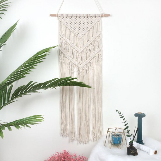 Macrame Wall Hanging Handwoven Bohemian Cotton Rope Tapestry Home Decor Macrame Wall Hanging Handwoven Bohemian Cotton Rope Tapestry Home Decor