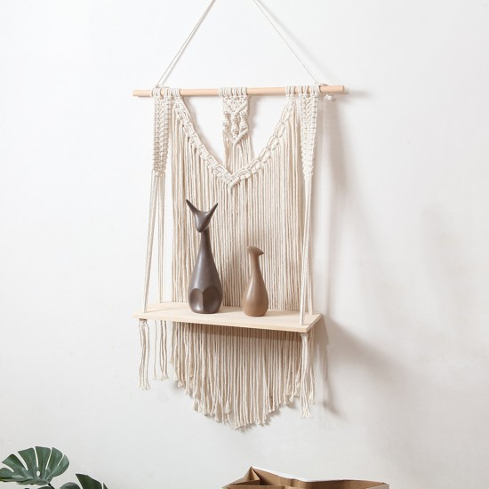 Woven Macrame Plant Hanger Holder Tapestries Wall Hanging Art Home Storage Woven Macrame Plant Hanger Holder Tapestries Wall Hanging Art Home Storage