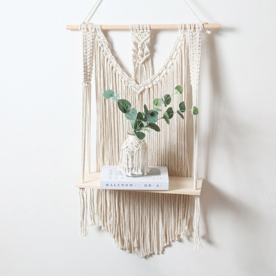 Woven Macrame Plant Hanger Holder Tapestries Wall Hanging Art Home Storage Woven Macrame Plant Hanger Holder Tapestries Wall Hanging Art Home Storage