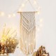 Woven Macrame Plant Hanger Wall Hanging Bohoes Wall Art with Tassels Home DIY Hanging Craft Decorations Woven Macrame Plant Hanger Wall Hanging Bohoes Wall Art with Tassels Home DIY Hanging Craft Decorations