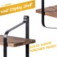 2 Tier Wooden Wall Mounted Floating Shelves DIY Storage Shelving Display Bracket 2 Tier Wooden Wall Mounted Floating Shelves DIY Storage Shelving Display Bracket