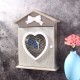 House Heart Shaped Key Box European Style Retro Wood Wall Hanging Key Storage Cabinet Wall Mounted with Hooks House Heart Shaped Key Box European Style Retro Wood Wall Hanging Key Storage Cabinet Wall Mounted with Hooks