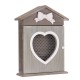 House Heart Shaped Key Box European Style Retro Wood Wall Hanging Key Storage Cabinet Wall Mounted with Hooks House Heart Shaped Key Box European Style Retro Wood Wall Hanging Key Storage Cabinet Wall Mounted with Hooks