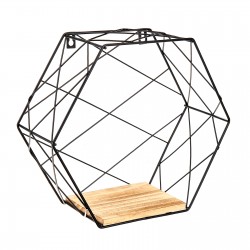 Hexagon Wall Mounted Shelf Nordic Storage Rack Bookshelf Decorations Display Stand Organizer for Home Office Furniture Decor