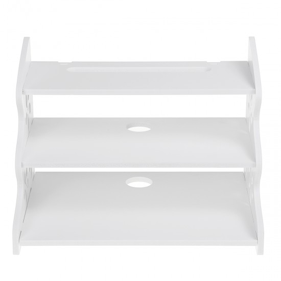 3 Tier Shelves Chic Wall Mount Holder for WIFI Router CD TV DVD Book Display Storage 3 Tier Shelves Chic Wall Mount Holder for WIFI Router CD TV DVD Book Display Storage