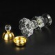Crystal Incense Burner Plating Metal Polishing Incense Removable Lid Burner Traditional For Home Office Desktop Decorative Crystal Incense Burner Plating Metal Polishing Incense Removable Lid Burner Traditional For Home Office Desktop Decorative