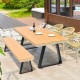 Industrial Style Metal Bench Table Legs Black Feet Trapezoid Box Shape Frame For Home Office Restaurant Decoration Industrial Style Metal Bench Table Legs Black Feet Trapezoid Box Shape Frame For Home Office Restaurant Decoration