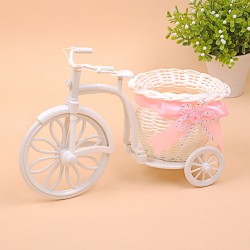 Mini Portable Handicraft Basket Bicycle Tricycle Basket Wedding Proposal Decorative Storage Basket Flower Arrangement