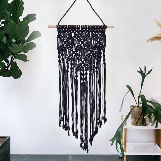 Wall Hanging Hand knitted Cotton Rope Macrame Tapestry Woven Home Art Decor Ornament Wall Hanging Hand knitted Cotton Rope Macrame Tapestry Woven Home Art Decor Ornament
