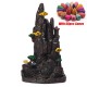 Black Waterfall Incense Burner Porcelain Backflow Ceramic Cone Incense Burner Holder with 60 Cones Black Waterfall Incense Burner Porcelain Backflow Ceramic Cone Incense Burner Holder with 60 Cones