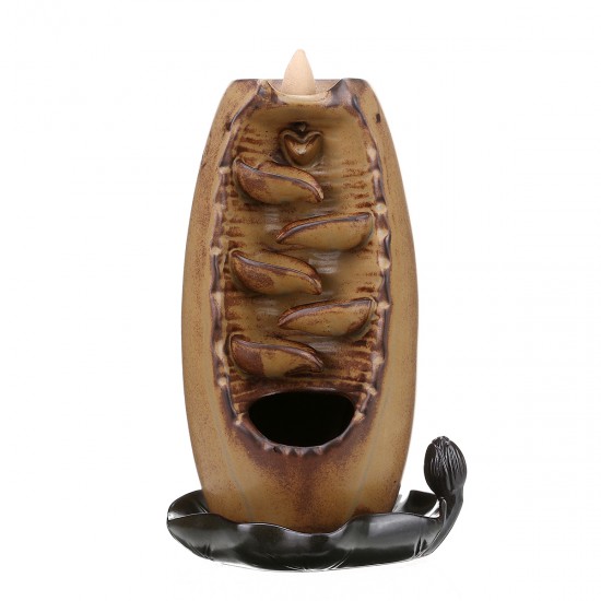 JETEVEN Backaflow Incense Burner Backflow Waterfall Smoke Incense Burner Home Decor Incense Holder JETEVEN Backaflow Incense Burner Backflow Waterfall Smoke Incense Burner Home Decor Incense Holder