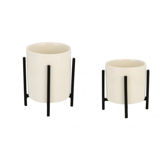 Desktop Ceramic Vase Metal Stents Multi placed Decoration for Home Desktop Ceramic Vase Metal Stents Multi placed Decoration for Home