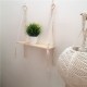 Wooden Bohemian Sling Rack Storage Rack Woven Rope Plant Rack Home DIY Decoration for Home Storage Wooden Bohemian Sling Rack Storage Rack Woven Rope Plant Rack Home DIY Decoration for Home Storage