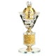 Crystal Incense Burner Arabian Style Eid Plating Metal Incense Burner Traditional Mabkhara Fort Home Decorative Ornaments Crystal Incense Burner Arabian Style Eid Plating Metal Incense Burner Traditional Mabkhara Fort Home Decorative Ornaments