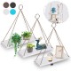 AGSIVO Wall Hanging Retro Shelves Floating Storage Shelf Hanging Shelves Holder AGSIVO Wall Hanging Retro Shelves Floating Storage Shelf Hanging Shelves Holder