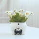 Ceramic Super Cute Small Animal Pot Artificial Flower Fake Flower Pot Decoration Puppy Ceramic Super Cute Small Animal Pot Artificial Flower Fake Flower Pot Decoration Puppy