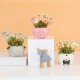 Ceramic Super Cute Small Animal Pot Artificial Flower Fake Flower Pot Decoration Elephant Ceramic Super Cute Small Animal Pot Artificial Flower Fake Flower Pot Decoration Elephant