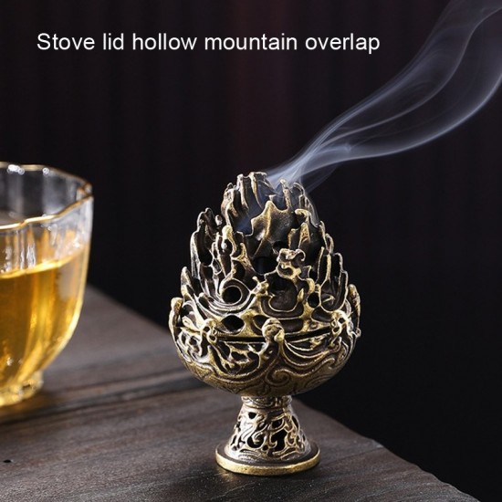 Vintage Indoor Incense Burner Copper Alloy Incense Burner Ornament Large Bronze Color Vintage Indoor Incense Burner Copper Alloy Incense Burner Ornament Large Bronze Color