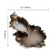 Alloy Lotus Leaf Inverted Incense Burner Antique Indoor Incense Burner Bronze Color Alloy Lotus Leaf Inverted Incense Burner Antique Indoor Incense Burner Bronze Color