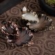 Alloy Lotus Leaf Inverted Incense Burner Antique Indoor Incense Burner Bronze Color Alloy Lotus Leaf Inverted Incense Burner Antique Indoor Incense Burner Bronze Color
