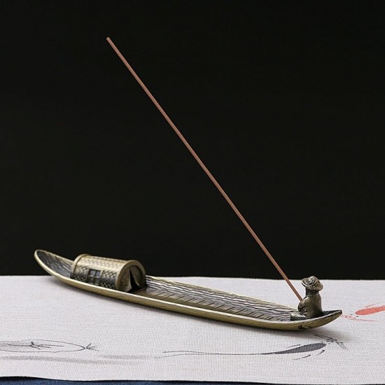Fisherman Incense Stick Holder Insence Burner Ash Catcher Insense Stand Fishing Boat Fisherman Incense Stick Holder Insence Burner Ash Catcher Insense Stand Fishing Boat