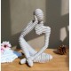 2 PCS Creative Home Ornament Drawing Room Office Sandstone Decor Gift Sculpture Left Think 2 PCS Creative Home Ornament Drawing Room Office Sandstone Decor Gift Sculpture Left Think