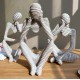 2 PCS Creative Home Ornament Drawing Room Office Sandstone Decor Gift Sculpture Fcous 2 PCS Creative Home Ornament Drawing Room Office Sandstone Decor Gift Sculpture Fcous