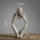 2 PCS Creative Home Ornament Drawing Room Office Sandstone Decor Gift Sculpture Fcous 2 PCS Creative Home Ornament Drawing Room Office Sandstone Decor Gift Sculpture Fcous