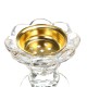 Crystal Incense Burner Plating Metal Polishing Incense Removable Lid Burner Traditional For Home Office Desktop Decorative Crystal Incense Burner Plating Metal Polishing Incense Removable Lid Burner Traditional For Home Office Desktop Decorative