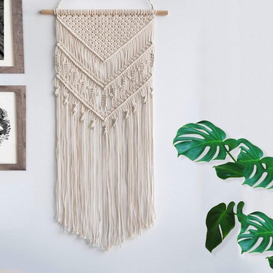 Macrame Wall Hanging Handwoven Bohemian Cotton Rope Tapestry Home Decor Macrame Wall Hanging Handwoven Bohemian Cotton Rope Tapestry Home Decor