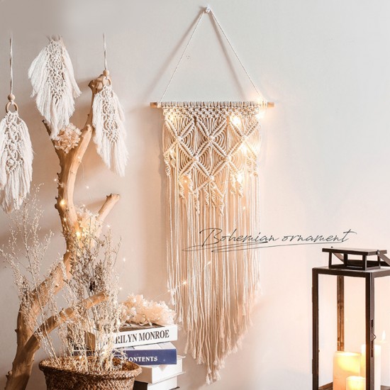 Knitting Decor Macrame Wall Hanging Woven Wall Art Tapestry Boho Home Knitting Decor Macrame Wall Hanging Woven Wall Art Tapestry Boho Home