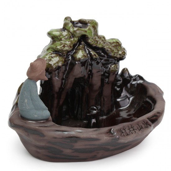 JETEVEN Ceramic Art Backflow Incense Burner Censer Home Office Furnace Decor Fragrant Incense JETEVEN Ceramic Art Backflow Incense Burner Censer Home Office Furnace Decor Fragrant Incense