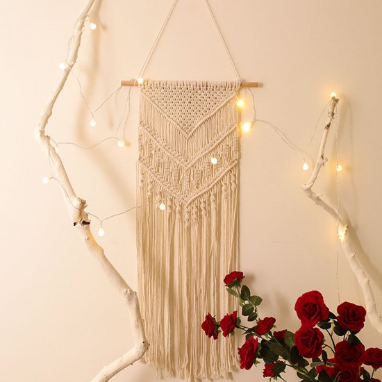 Macrame Wall Hanging Handwoven Bohemian Cotton Rope Tapestry Home Decor Macrame Wall Hanging Handwoven Bohemian Cotton Rope Tapestry Home Decor