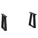 Industrial Style Metal Bench Table Legs Black Feet Trapezoid Box Shape Frame For Home Office Restaurant Decoration Industrial Style Metal Bench Table Legs Black Feet Trapezoid Box Shape Frame For Home Office Restaurant Decoration