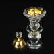 Crystal Incense Burner Plating Metal Polishing Incense Removable Lid Burner Traditional For Home Office Desktop Decorative Crystal Incense Burner Plating Metal Polishing Incense Removable Lid Burner Traditional For Home Office Desktop Decorative