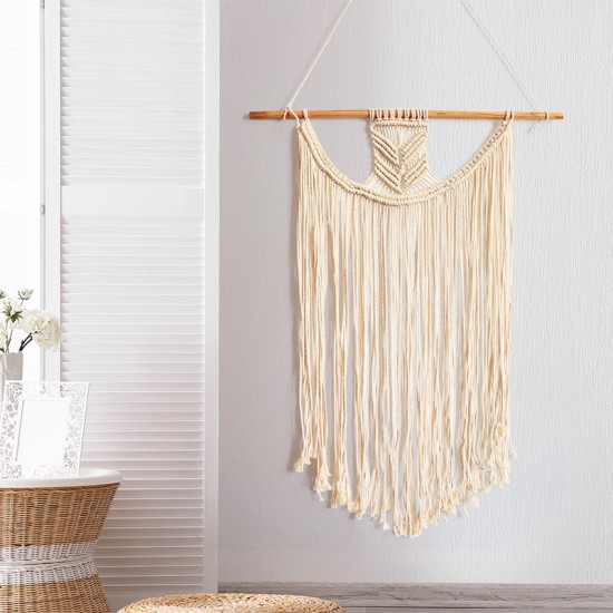Retro Bohemian Macrame Woven Wall Hanging Hand Weaving Fringe Tapestry Retro Bohemian Macrame Woven Wall Hanging Hand Weaving Fringe Tapestry
