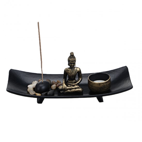 JETEVEN Statue Incense Burner Sand Table Figurines Miniatures Home Decoration Buddhism Table Ornaments Incense Holder Crafts JETEVEN Statue Incense Burner Sand Table Figurines Miniatures Home Decoration Buddhism Table Ornaments Incense Holder Crafts