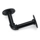 2pcs Vintage Iron Pipe Shelf Bracket Wall Mounted Board Support Holder 2pcs Vintage Iron Pipe Shelf Bracket Wall Mounted Board Support Holder