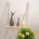 Wooden Bohemian Sling Rack Storage Rack Woven Rope Plant Rack Home DIY Decoration for Home Storage Wooden Bohemian Sling Rack Storage Rack Woven Rope Plant Rack Home DIY Decoration for Home Storage