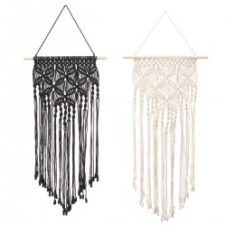 Wall Hanging Hand  knitted Cotton Rope Macrame Tapestry Woven Home Art Decor Ornament
