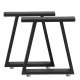 Industrial Style Metal Bench Table Legs Black Feet Trapezoid Box Shape Frame For Home Office Restaurant Decoration Industrial Style Metal Bench Table Legs Black Feet Trapezoid Box Shape Frame For Home Office Restaurant Decoration