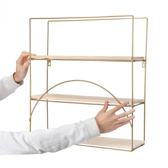 AGSIVO 3 Layer Wooden Wall Mounted Storage Shelves Bedroom Drawing Room Rack Shelf Organizer Holder AGSIVO 3 Layer Wooden Wall Mounted Storage Shelves Bedroom Drawing Room Rack Shelf Organizer Holder