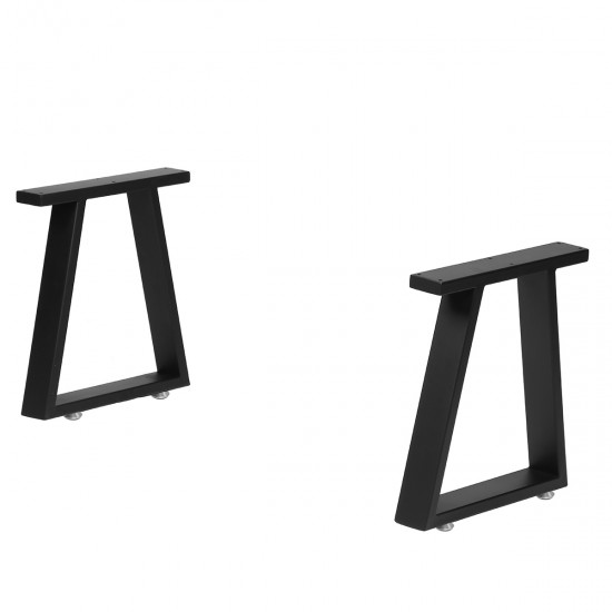 Industrial Style Metal Bench Table Legs Black Feet Trapezoid Box Shape Frame For Home Office Restaurant Decoration Industrial Style Metal Bench Table Legs Black Feet Trapezoid Box Shape Frame For Home Office Restaurant Decoration