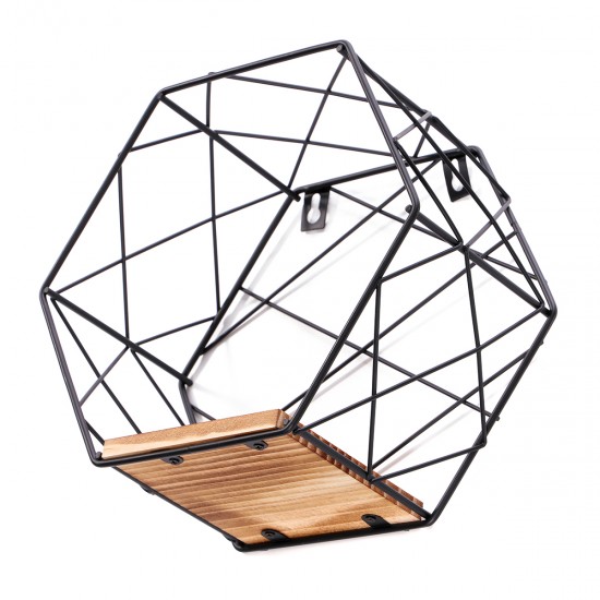 Hexagon Wall Mounted Shelf Nordic Storage Rack Bookshelf Decorations Display Stand Organizer for Home Office Furniture Decor Hexagon Wall Mounted Shelf Nordic Storage Rack Bookshelf Decorations Display Stand Organizer for Home Office Furniture Decor